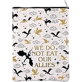 Wings Inspire Book Sleeve Dragon Rider Gift Basgaith Gift We Do Not Eat Our Allies Book Cover for Bookish (EatOurAlliesBS)