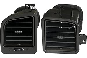 HONFQP Dash AC Air Vent Outlet Driver Side Compatible with Chevrolet Chevy Avalanche Silverado Tahoe Suburban/GMC Sierra Yukon 1999-2006/Cadillac Escalade 2002-2006 Replaces 10368830 15784732 Pair