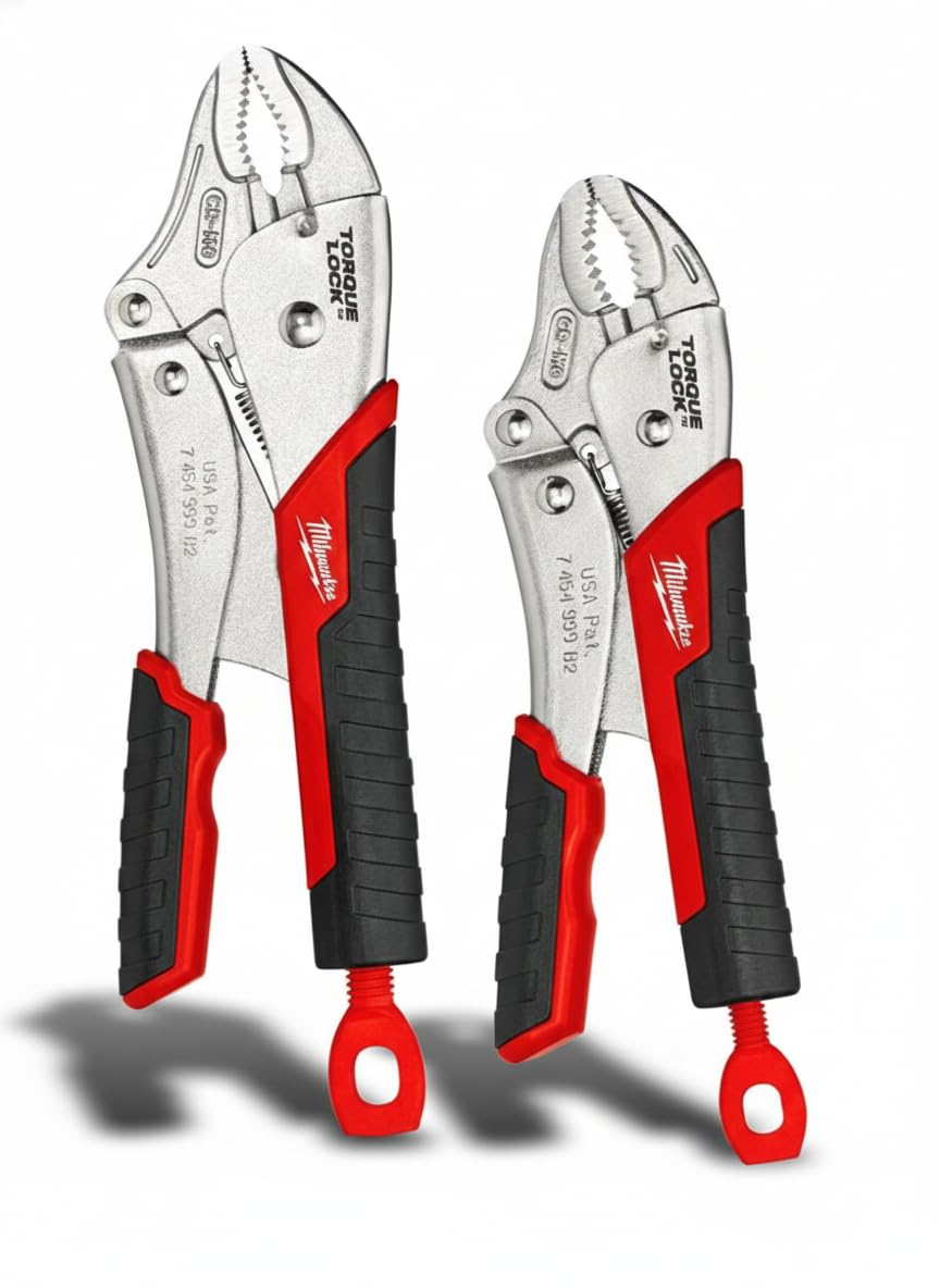 Milwaukee 48-22-3402 Torque Lock Curved Jaw Locking Pliers Set (2 Pieces)