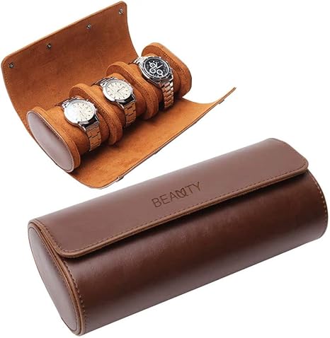 watch roll case leather