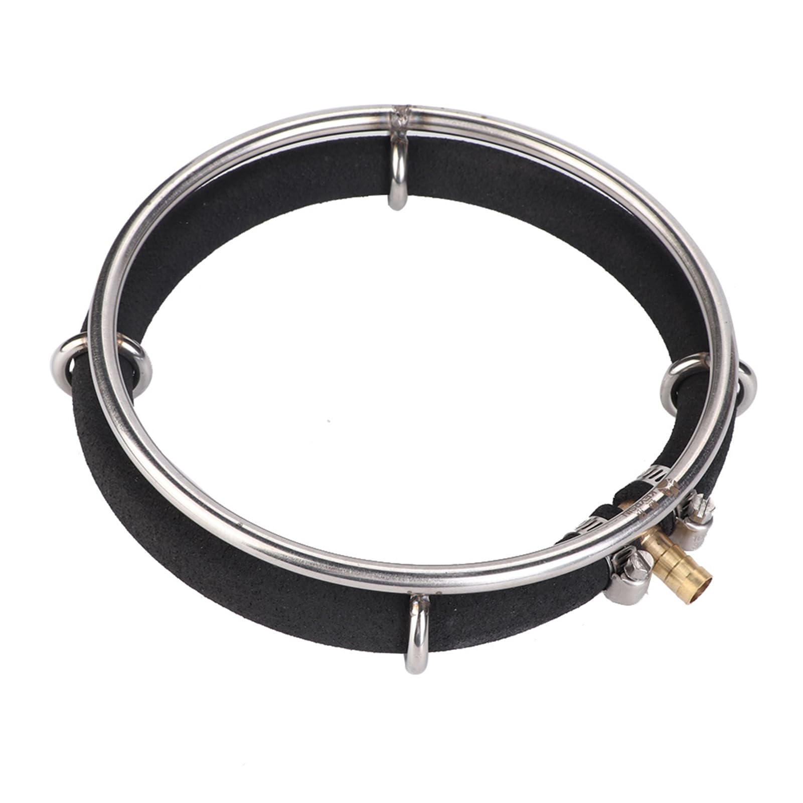 Round Aquarium Air Bubble Diffuser Ring for Fish Pond and Tank Oxygenation - 25cm Single Air Stone Disc Bubbler Aerator