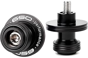 ZEXDDI Fit For Kawasaki Ninja 650 EX650 Z650 RS Z 650 2017-2023 2024 2025 Versy 650 Motorcycle CNC Swingarm Spool Sliders Stand Screw Swing Arm Sliders (Black)