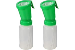 Zoiut 2 Pack Teat Dip Cup,Non-Return Teat Dipper,Nipple Cleaning Disinfection,Prefect for Cow Sheep Goat - 300 ml(Green)