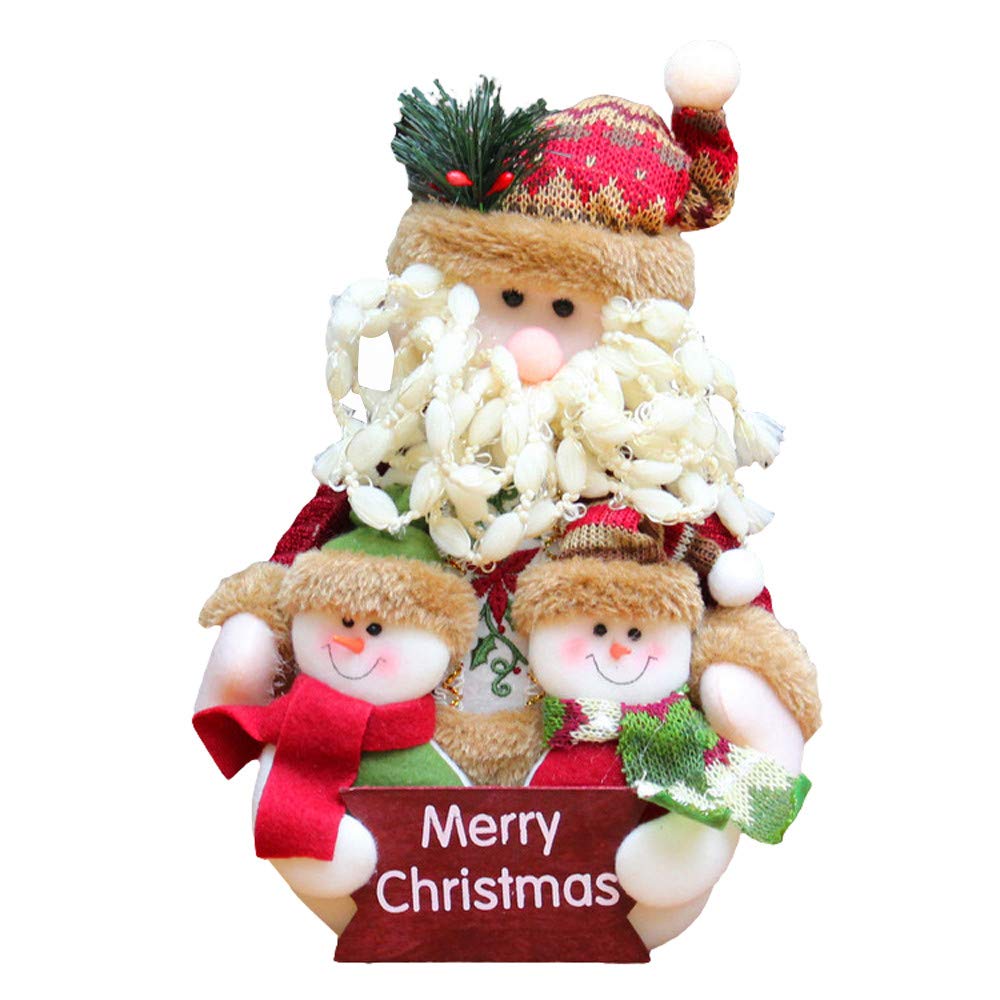 Amazon Com Lywey Christmas Snowman Wood Plate Hollow Door Hanging