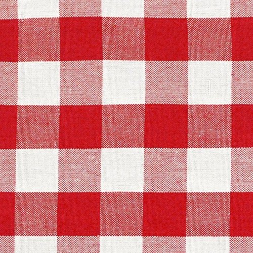 DII 100% Cotton Checkered Tablecloth - 52x52 Inch Square, Machine Washable, Summer Picnic Dinner Table Cover