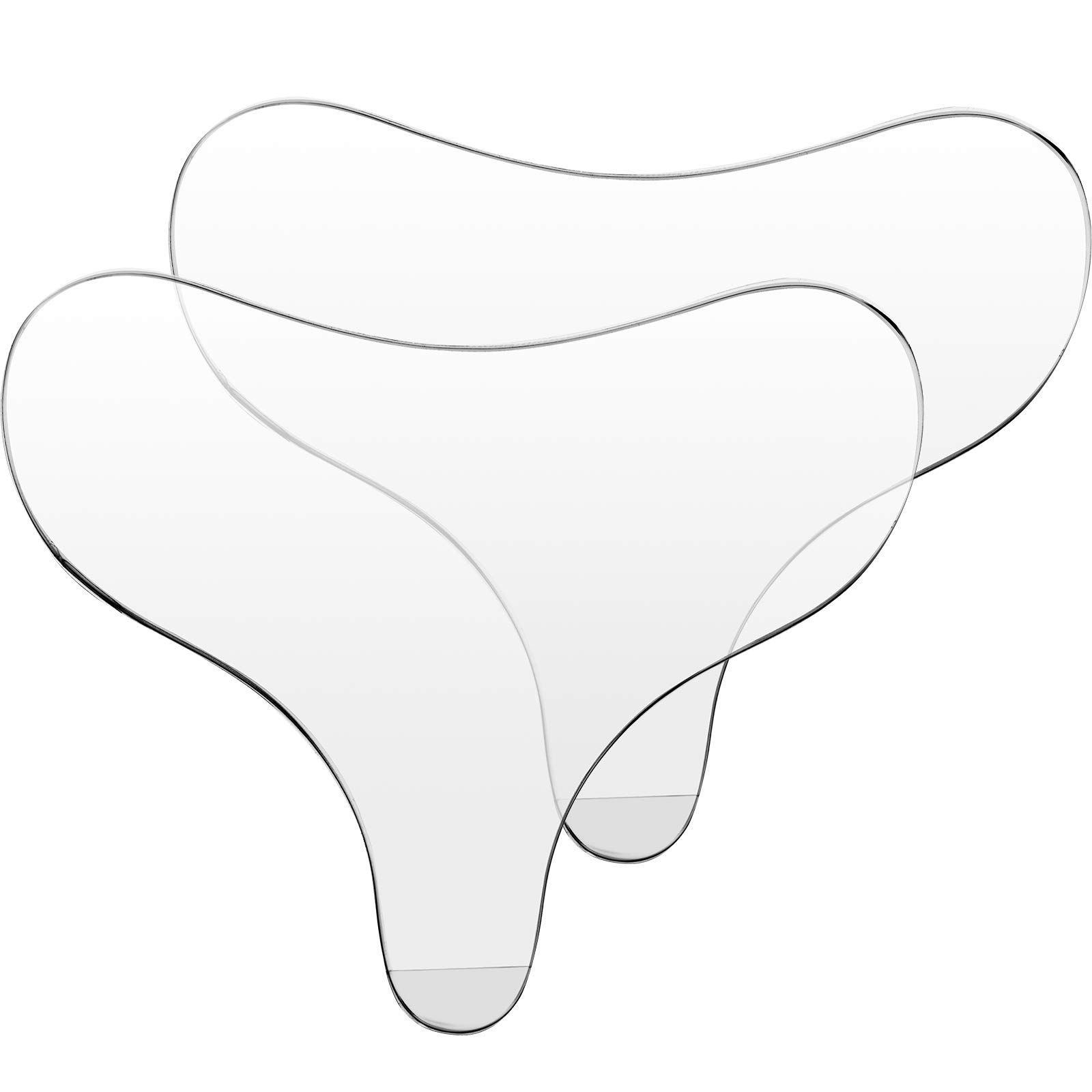 2 Pieces Reusable Silicone Chest Pads, Decollete Pads Chest Wrinkle Pads Anti Wrinkle Remover for Preventing and Smoothing Skin