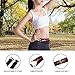 Running Belt for Hands-Free Workout 2 Expandable Pocket Sweat-proof Reflective Waist Pack Fit Phones Up to 6 Inches Belt Bag for Outdoor Sport Running Cycling Hiking Fitness (Red black)