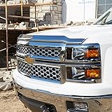 Razer Auto 2014-2015 Chevy Silverado 1500 Triple Chrome Hood Shield Guard Bug Deflector