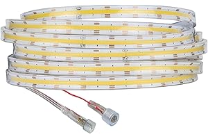 LED Light Strip 640 LEDs High Density Flexible 10mm Led Lights RA90 2700K to 6000K Linear Dimmable DC12V DC24V(IP67,5M_DC12V)