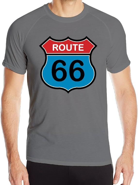 Men Arizona Road Route 66 Athletic Outdoor Sport T Shirts Running TEE