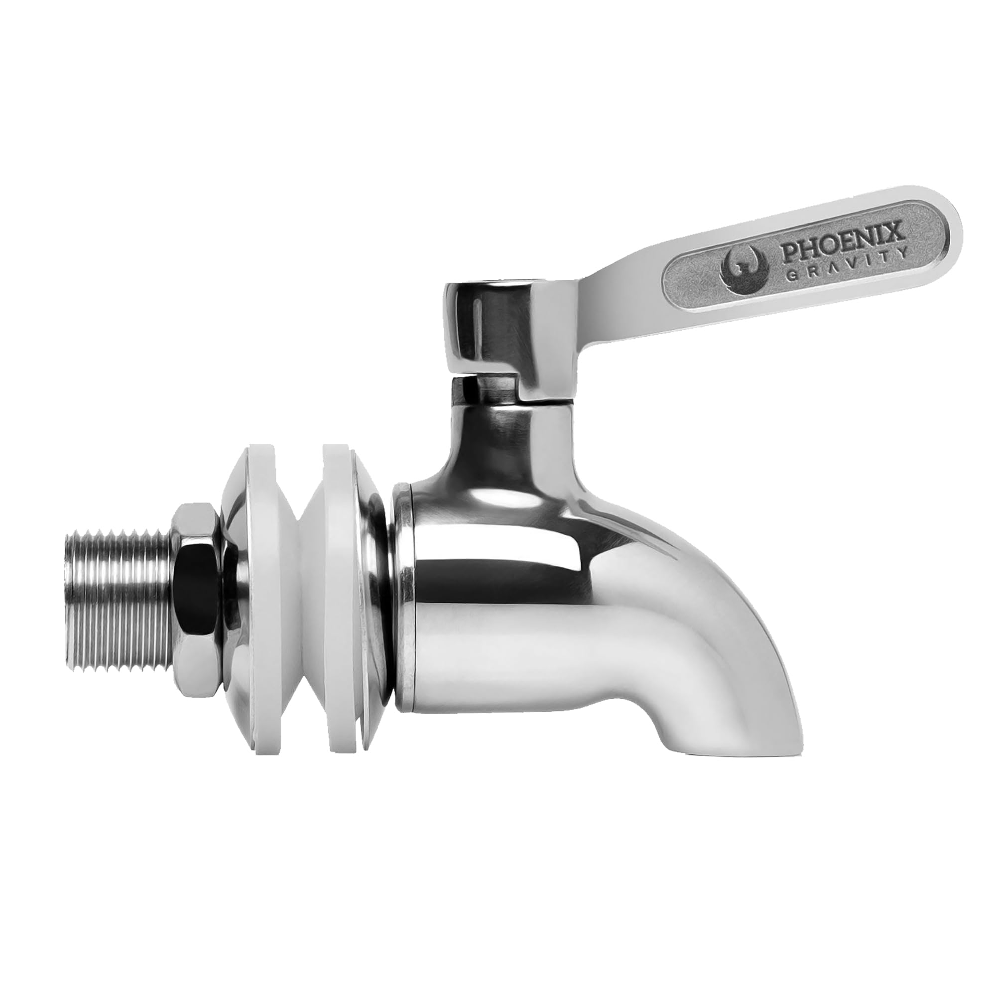PHOENIX GRAVITY AISI 304 Stainless Steel Water Filter Spigot Compatible with Berkey, Doulton, Purewell & Other Gravity Fed Water Filter System Beverage Dispenser Spigot Replacement Faucet