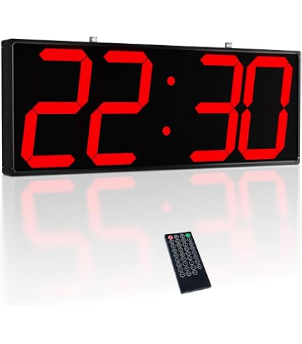 Amazon.com: CHKOSDA 28.5in Double Sided Digital Wall Clock