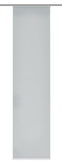 Home fashion 86601-703 grau Schiebevorhang 'Rom' Uni / 245 x 60 cm Dekostoff-Seidenoptik