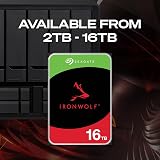 Seagate IronWolf 4TB NAS Internal Hard Drive CMR 3.5in SATA 6Gb/s 256MB Cache view 7