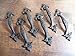 Set of 6 Amazing Cast Iron Elegant Gate or Door Pulls Handles