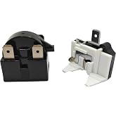QP2-4R7 QP2-4.7 Start Relay Refrigerators PTC and Overload Protector for Wine Deep Freezers Mini Fridges Beverage &amp; Wine Beer Coolers Beer Compressor Parts 4.7 Ohm 3-Pin PTC Starter &amp; 1/2HP