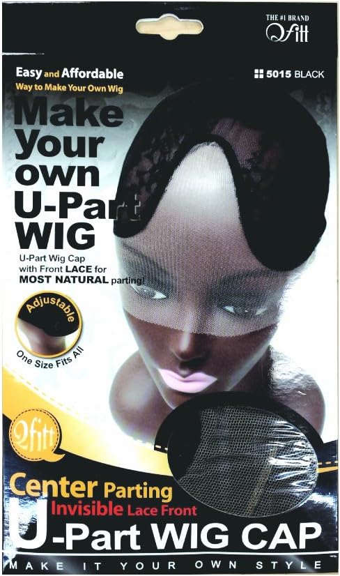 U-part wig cap center parting - invisible lace front