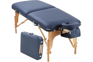 PayLessHere Massage Bed Portable Massage Table 72″ L 30″ W 3.5″ THK Lash Bed 2 Folding Height Adjustable PU Leather Spa Table with Oxford Bag for Spa Footmassage Facial CareSpa Tattoo