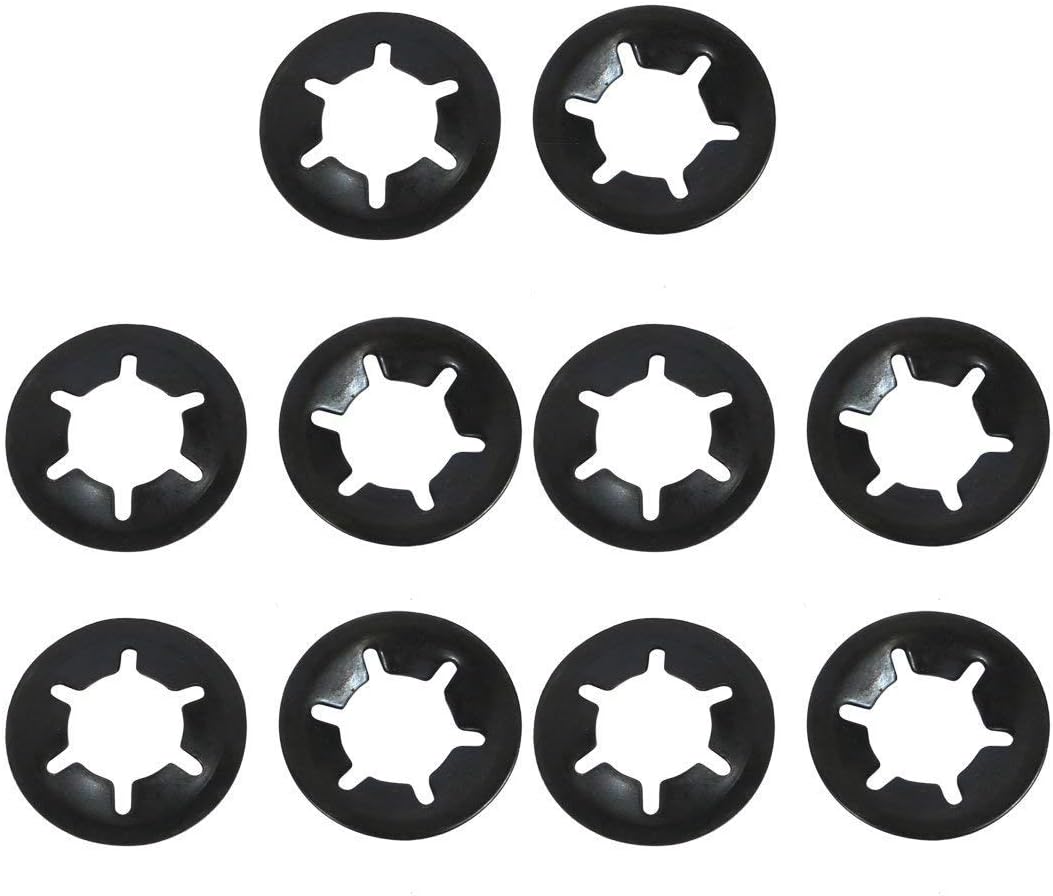 Internal Tooth Quicklock Starlock Locking Washers, 500 Pieces Metric M3 M4 M5 M6 M8 M10 M12 Black Oxide Finish Quick Speed Locking Fasteners Assortment - Image 5