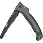 STAYGROW 7 Inch Folding Hand Pruning Saw, Heavy Duty Foldable Camping Saw | 7" Hardened SK5 High Carbon Steel Blade Garden Folding Saw for Wood Cutting, Tree Trimming, Gardening, and Hunting