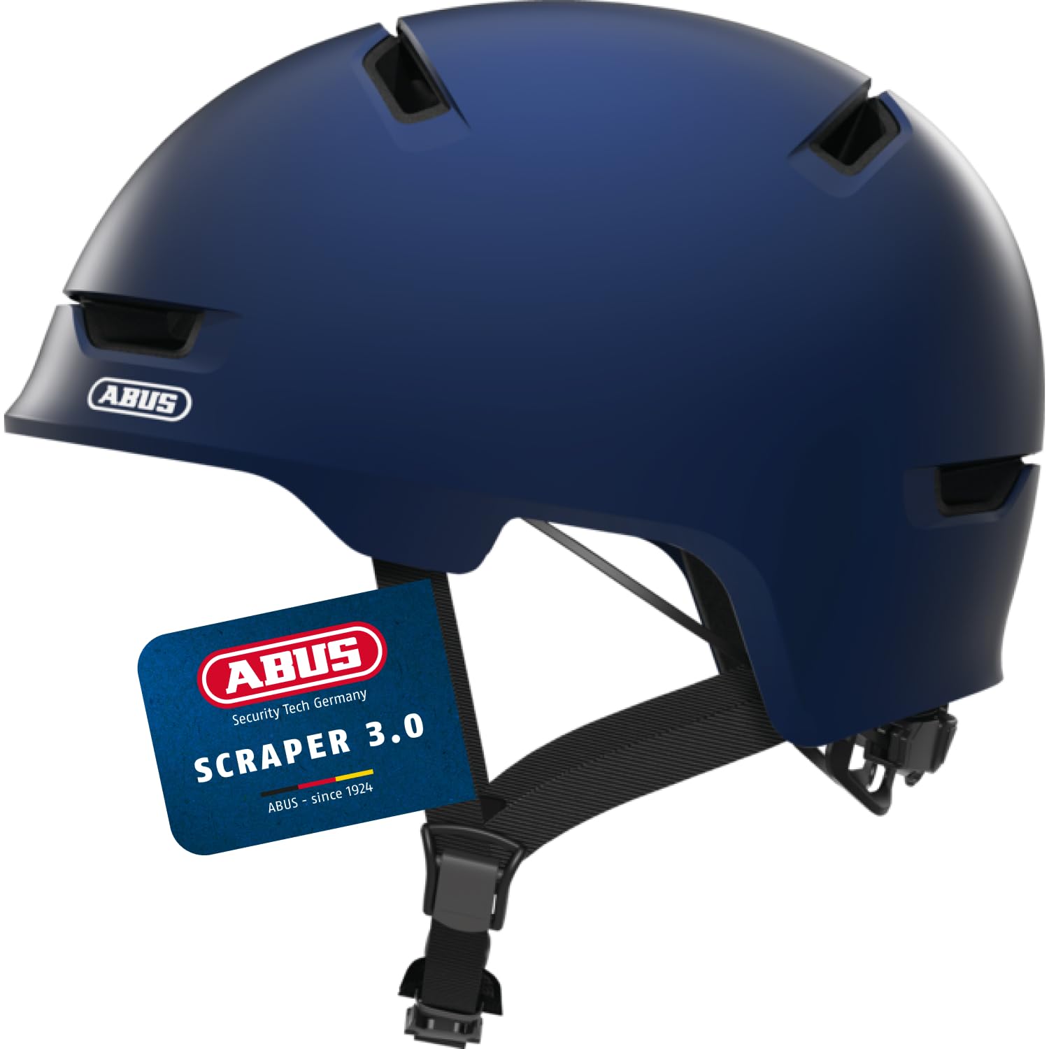 ABUS 81762 Fahrradhelm, Blau (Ultra blue), M (54-58 cm)