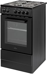 Willow WE50SSB 62L Freestanding Electric Cooker 50cm Wide Black view 8