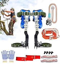 DJEMPPS Tree Climbing Spikes Set, Adjustable Tree