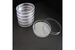 BIPEE Polystyrene Petri Dish 35 x 12mm, Sterile, Pack of 10, Plastic Petri Dishes with Lids,Mycology Supplies agar Plates- Perfect for Cultivating Microbes