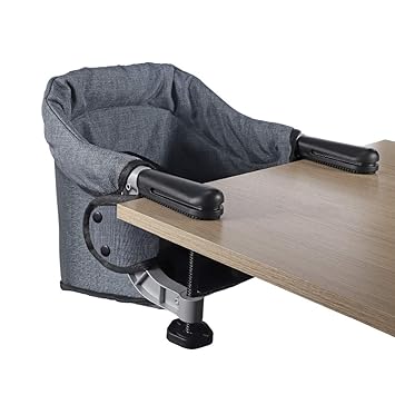 Folding Baby High Chair Seat With Transport Bag Ideal For Home And Travel Grey Amazon De Baby