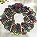 Holly Wreath Beaded Counted Cross Stitch Christmas Ornament Kit Mill Hill 2006 Winter Holiday MH18-6303