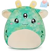 CozyWorld Cute Alien Plush Pillow - 13 Inch Soft and Squishy Green Alien Stuffed Toy for Kids and Friends, Perfect for Birthdays Christmas and Special Occasions