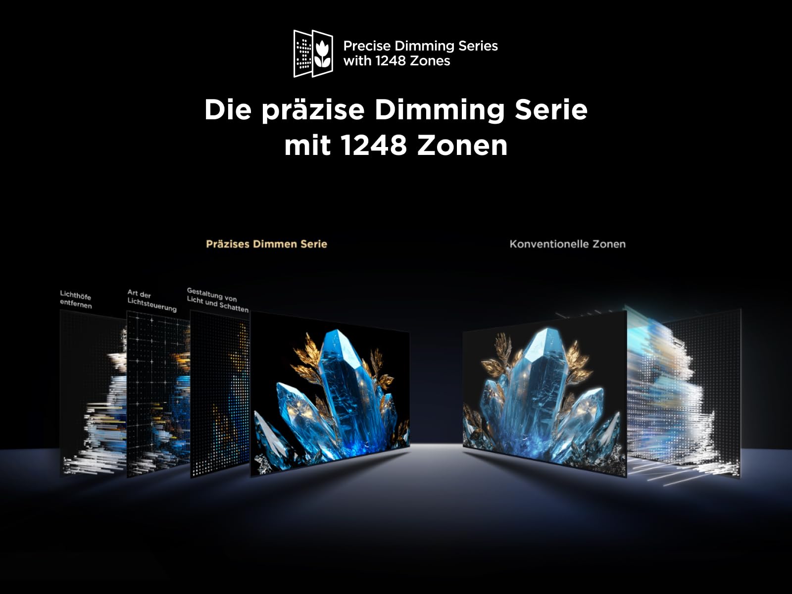 TCL 75Q7C 75 Zoll QD-Mini LED Fernseher, 4K HDR Premium 3000, Smart TV unterstützt durch Google TV (Dolby Vision IQ & Atmos, CrystGlow HVA Panel, Audio von Bang & Olufsen, 144Hz Motion Clarity Pro) 6