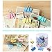Binder Clips 90PCS Colored 6 Assorted Sizes Large Medium Small, OUHL Colorful Paper Clamps Foldback Clips for Office Schools Kitchen Home Usage (Multicolor)