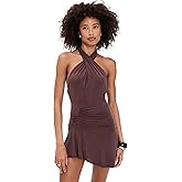 Peachy Den Women's Kylie Halter Knot Dress