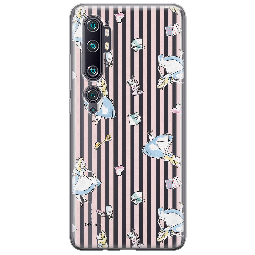 ERT GROUP mobile phone case for Xiaomi MI NOTE 10 / MI NOTE 10 PRO original and officially Licensed Disney pattern Alice 001 optimally adapted to the shape of the mobile phone, partially transparent