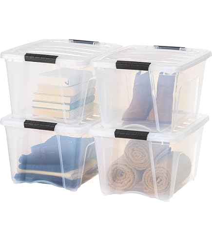 Scatole Di Plastica Ggbin 18 Quart, 2 Pezzi, Bianco: Perfette Per Organizzare Giocattoli, Attrezzi E Molto Altro!