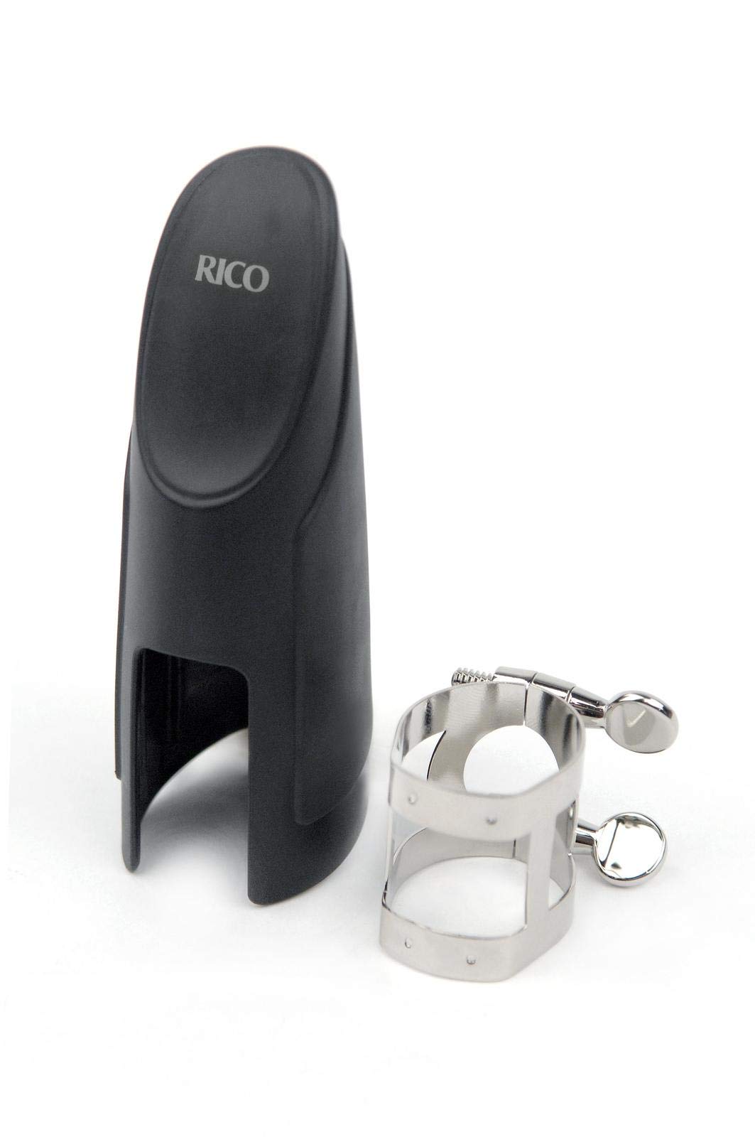 Rico Nickel Plated Ligature and Cap for Tenor Sax with Metal Link Mouthpieces