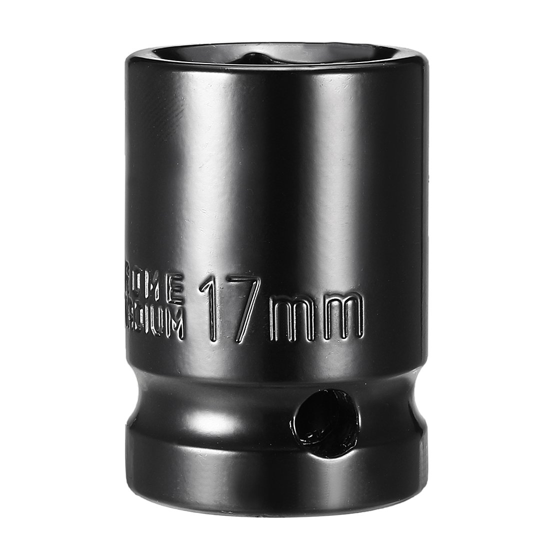 Sourcingmap 1/2-Inch Drive by 17mm Shallow Impact Socket, Cr-V, 6-Point, Metric (Manual)