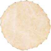 Hand Drum Goatskin Replacement Goat Skin Djembe Head Clear Sound for 8/10/12/13/14in Djembe Bongo and Shaman Drums 360mm/14.2in Diameter Round Drum Accessory