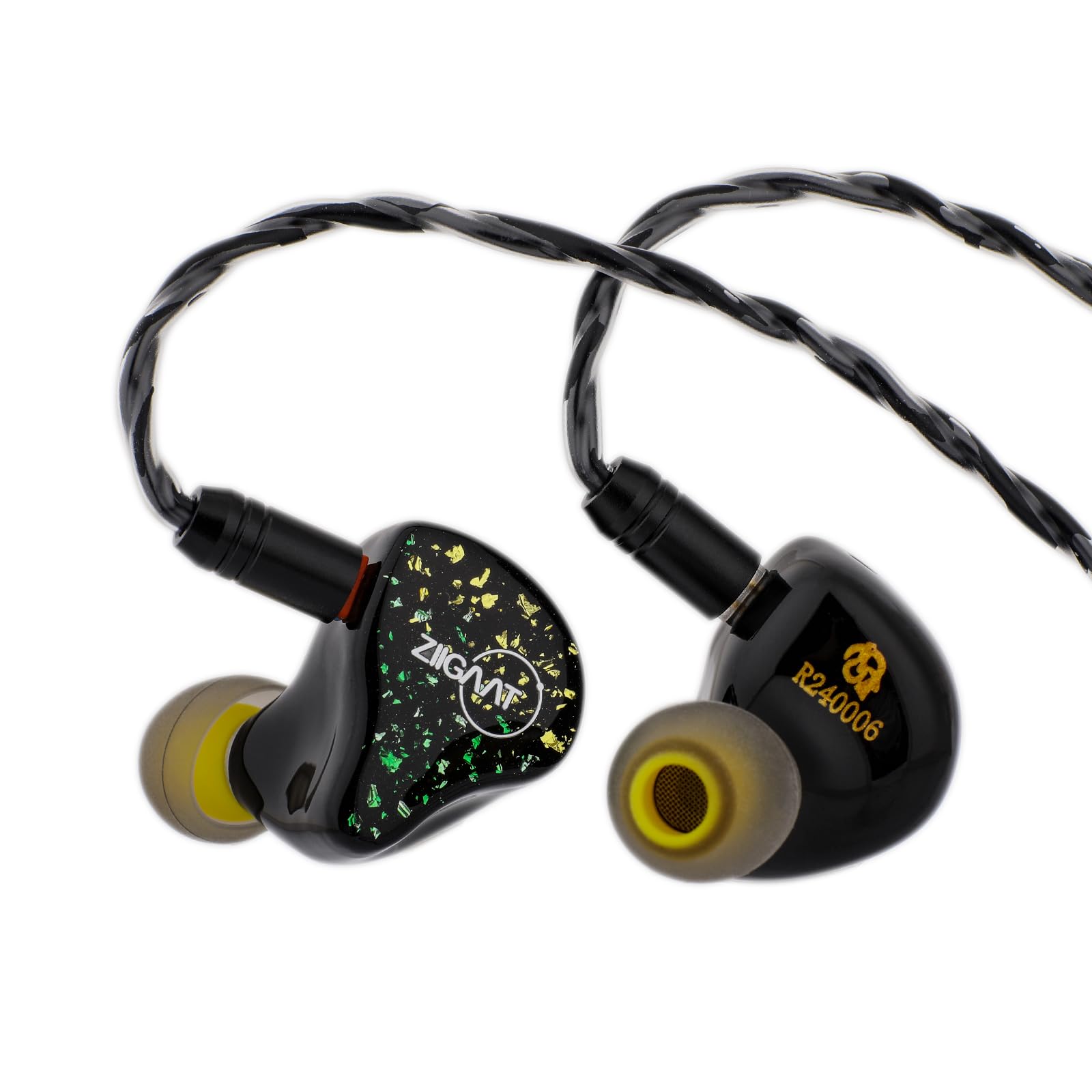 Linsoul ZiiGaat x HBB: Arcadia In Ear Monitor, 1DD+2BA Hybrid Earphone IEM, Wired Gaming Earbuds, Professional Sound Isolating Inner-ear Monitors with Detachable IEM Cable for Musician Audiophile