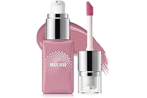 IONSGAKO Liquid Blush for Cheeks, Lightweight Cream Blush Matte Finish Buildable Color Blendable Long-Lasting Blush Makeup - 