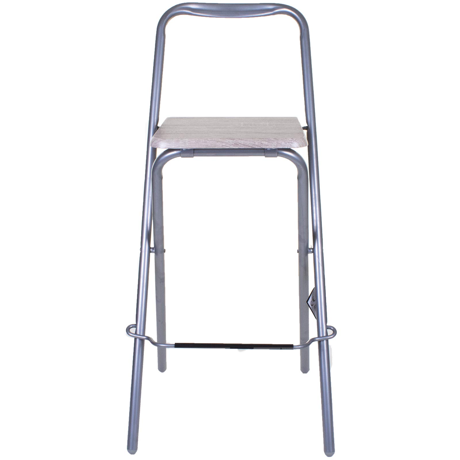Markofurniture Kempsey Folding Wooden Bar Stool Chair Breakfast Kitchen Seating | Seychelles