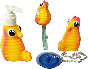 Conjunto DOSIFICADOR DISPENSADOR JABON + TOALLERO Percha Ventosa Colgador Gancho Colgar + TAPON BAÑERA Lavabo BIDE Fregadero BAÑO con Cadena DE ...