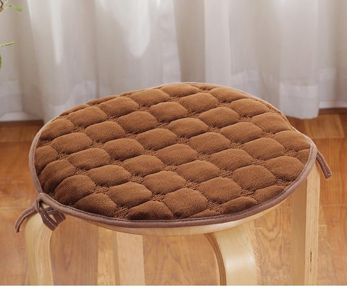 Padded round chair mat Round chair pad Dining chair cushion Round stool