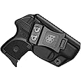 Amberide IWB & OWB KYDEX Holster Fit: Ruger LCP 380 Pistol, Inside Waistband Concealed Carry, Adjustable Cant & 'Posi-Click' Retention, USA Made by Amberide