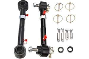 BRZOXIN Adjustable Front Swaybar Quicker Disconnect System Fit for Jeep Wrangler JK/JL 2007-2018, 2.5inch - 6inch of Lift Replace 2034