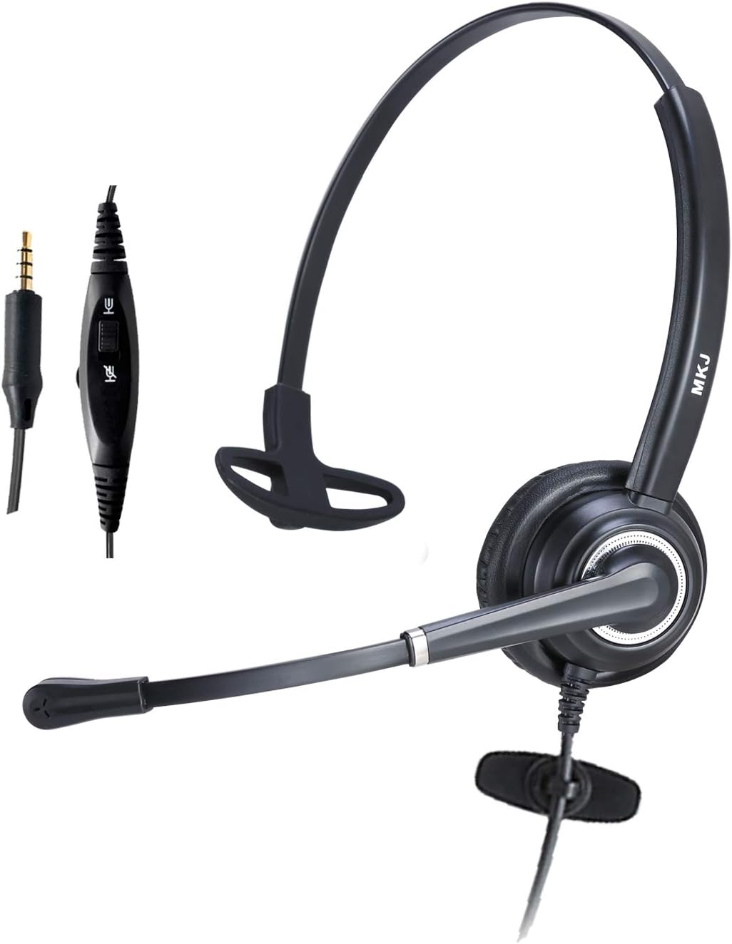 MKJ 3.5mm Headset with Noise Cancelling Microphone