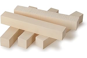 Woodcraft American Holly Wood Pen Blank - 3/4" x 3/4" x 5" 5-Piece