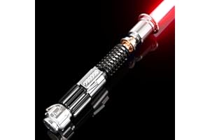 CVCBSER Pixel Dueling Lightsaber, Motion Control 39 Sets Sound Effects and 12 Colors, Smooth Swing Metal Handle Light Saber for Adults Cosplay Gifts