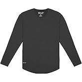 BLYT Performance Drop-Cut Long Sleeve Men's Shirt - Tapered Fit, Active & Casual Comfort Wear - Lightweight